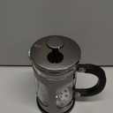 Veken French Press Coffee Maker 21oz 0.6 L, Single Serve Small Pot, Heat Resistant Thickened Borosilicate Glass,Stainless Steel Brewer,Cold Brew Cafetera Teapot for Kitchen Travel Camping, Dark Pewter