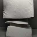 Yojoker 4PCS Orthopedic Bed Wedge Pillow Set for Sleeping, Post Surgery Foam Pillow for Body, Back and Leg Pain Relief, Triangle Adjustable Support Pillow - Acid Reflux, Anti Snoring & GERD Sleeping (White)