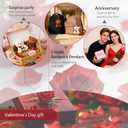 Valentine Plush Keychain with Rose Cute 3.9" Keychain Plushie Valentine Gifts for Lover Girls Women (Brown)