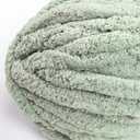 Sage Green Chunky Chenille Yarn - 6 PCS Bulky Plush Yarn for Hand Knitting Blankets (30 Yards, 8.8 Ounces Each)