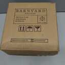 Barnyard Designs Eat Sign - Rustic Wall Decor for Kitchen and Home, Primitive Country Farmhouse Decorations, Distressed Hanging Sign, 24" x 8" (White/Grey)