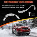 55567067 55568031 Turbocharger Cooling Feed Line Pipe & Coolant Return Hose Line Compatible With Chevy Buick Vehicle 2011-2021 Cruze Sonic Trax 2013-2021 Encore - Durable and Easy Install