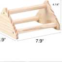 2 x Wooden Chick Perch Stand, Pine Chicks Roosting Bar, Jungle Gym Perch Toys for Chicken Coop & Brooder, Bird Perch for Baby Chicks & Parrots (Small)