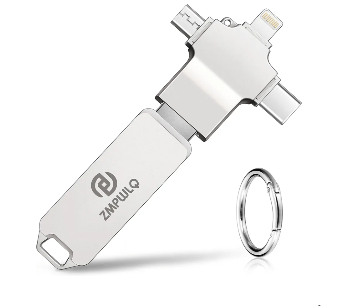 USB Flash Drive 512GB, Photo Stick Memory External Data Storage Thumb Drive Compatible for Phone, Pad, Android, PC and More Devices (Blue)