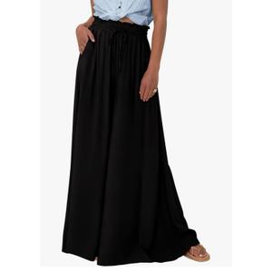 BTFBM Women Casual High Waist Wide Leg Pants 2026 Spring Summer Long Palazzo Pants Pocket Lounge Beach Vacation Clothes, XXL