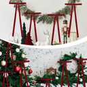 24 Pcs Christmas Velvet Bows, 16 x 6 Inch Velvet Christmas Wreath Bows Rustic Crafts for Xmas Home Decor Wedding (24 Pcs Wine Red, 16" x 6", Width of 1")