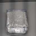 70 Pack Aluminum Pans with Clear Lids, Disposable Takeout Loaf Pan Foil Food Containers with Strong Seal for Freshness and Spill Resistance, 7.8 x 4.53 x 2.17 Inch