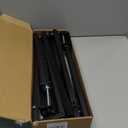 Over The Table Rod Stand with Clamps Adjustable 13''-42'' Tall 29"-98" Length Black Table Arch Hanging for Wedding Birthday Party Halloween Christmas