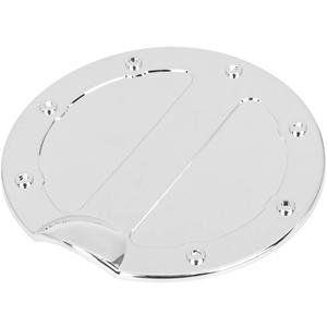X AUTOHAUX Silver Tone Car Gas Tank Cap Fuel Filler Door Cover for Ford F150 2009-2014