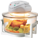 20L 3-in-1 glass air fryer, 360 circulating heating, high-precision glass body, healthy kitchen baking, toaster, broiler, toaster, steamer, and grill (3), 20.0 Liters, White