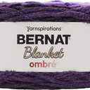 Bernat Blanket Yarn, Eggplant Ombre