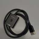 HDMI Switch 2 in 1 Out 4K@60Hz, WARRKY [3.3ft Fixed Braided HDMI Cable, Aluminum Case, HDCP 2.2] Bidirectional 2x1 Switcher (Not Splitter) Compatible for PS5/4, Nintendo Switch, FireStick  Black