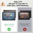 Moko Case for Kindle Fire Max 11 Case 13th Gen 11", Retro Library | Slim Folding Stand Cover Case for Fire Max 11 Tablet with Auto Wake/Sleep, 2023 Release