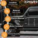 NPAUTO Front Left Driver Side Power Window Regulator with Motor Replacement for 04-15 Nissan Titan, Nissan Armada, Infiniti QX56, 2004 2005 2006 2007 2008 2009 2010 2011 2012 2013 2014 2015, 748-524