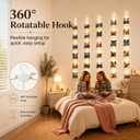 ZSJWL Short Curtain Lights, 3.3x5FT 96 LED, Remote & 8 Modes, USB