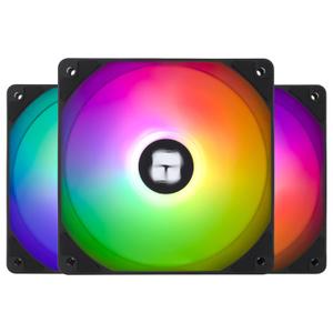 Thermalright TL-C12C-S X3 CPU Fan 120mm ARGB Case Cooler Fan, 4pin PWM Silent Computer with S-FDB Bearing Included, up to 1550RPM Cooling Fan3 Quantities