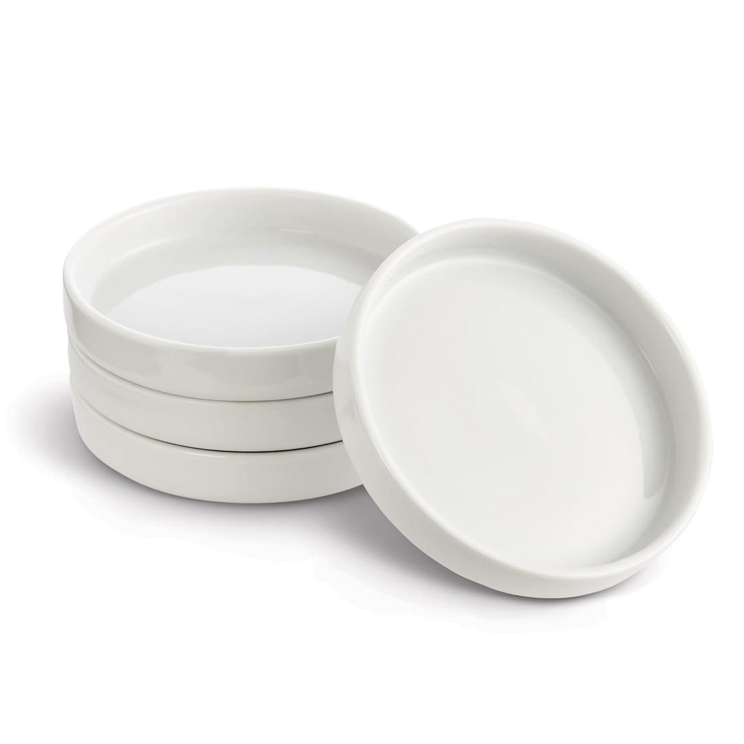 Fante's Bread Dipping Saucers, Porcelain, 4-Ounce, Set of 4