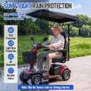 Sunshade Canopy for Mobility Scooters, 39" x 27", Black