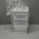 Gonice Small 3 Drawer Storage Organizer, White Plastic Drawer Storage, Small Desktop Organizer for Home, Office