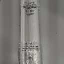 LazBlinds Cordless French Door Blinds, No Drill Roll Up Zebra Blinds for Doors, Light Control Day and Night Sheer Shades for Front Door Patio Sidelight Glass Door, 14'' W x 70'' L, White