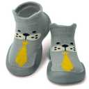 Dookeh Baby Shoes Boys Girls First Walking Shoes Non Slip Soft Sole Sneakers Toddler Infant Babygirl Sock Shoes (8-Gray, 18 Months) (Gray)