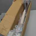 Bed Guard Rail for Toddlers - 47inch Foldable & Adjustable Height Baby Bed Safety Side Rails - Large Toddler Crib Railing Guard for Twin, Bunk, Full Size, Queen & King, Full Size Bed (White With Grey)