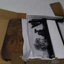 2-Tier TV Tray with Wheels, Adjustable Height & Angle, Wooden Side Table for Sofa  360 Swivel C-Shaped End Table for Meals, Coffee, Snacks, Books & Tablets  Rustic Brown