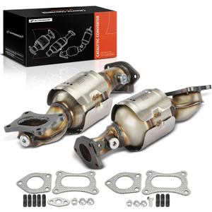 A-Premium Front Set of 2 Catalytic Converter Kit Direct-Fit Compatible with Honda Accord 2008-2017, Pilot, Odyssey, Ridgeline, Crosstour & Acura MDX, RDX, TLX, TSX, TL, ZDX, RL, 3.5L 3.7L, EPA Compliant