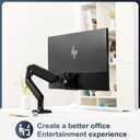 Monitor Arm/Mount VESA Bracket Adapter Compatible with hp Envy 27s VESA 100 * 100mm 75 * 75mm black