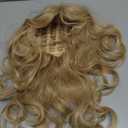 BARSDAR Long Blonde Curtain Bangs Wig - 26 Inch Long Wavy Layered Wigs for Women - Synthetic Hair Sabrina Wigs Butterfly Haircut Soft Natural Looking Daily Party Halloween - Blonde Mixed