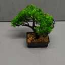 Der Rose Artificial Bonsai Tree, 8Zen Faux Plant for Men's Room Decor, Modern Fake Bonsai Tree for Home Office Desk Shelf Indoor Decor