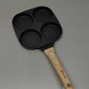 4-Cup Nonstick Frying Egg Pan Gray Marble, Granite Pancake Pan, PFOS & PFOA Free, Die-Cast Aluminum with Heat-Resistant Handle, 500F Stove-Safe, Compatible with Induction, Gas & Electric Cooktops