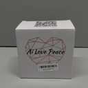 AI LOVE PEACE Microwaveable Ramen Noodle Bowl Cooker 40oz for Ramen, Rice, Pho, Soup, and Pasta, Dishwasher Safe and Portable, Ideal for Home, Office, Dorm, or Gift (Red)