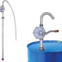 55 gallon Drum Pump, Hand Oil Transfer Pump,Upgraded All-Aluminum Package, for Fuel Barrel, Non-Corrosive, Diesel, Kerosene, Light Oil, Heavy Oil, Fits 5 to 55 Gallon Drums