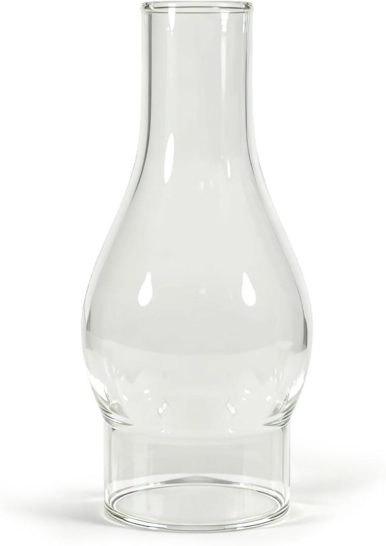 2.625 x 7.5Inch Clear Glass Lamp Chimney for Vintage and Antique Style Fixture Replacement Globes & Shades, Handblown Clear Glass Chimney Lamp Shade for Oil Lamps Wall Lamps Home Decor