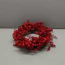 Nearly Natural 4193 22" Berry Artificial Wreath Red