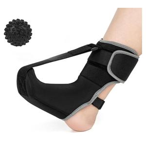 Plantar Fasciitis Night Splint Sock: Unisex Plantar Fasciitis Brace with Massage Ball for Foot Pain Relief by Plantar Fasciitis Achilles Tendonnitis Foot Drop Heel Spur Flat Arch (M/L)