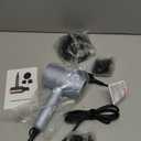 Slopehill Professional Ionic Hair Dryer, Powerful 1800W Fast Drying Low Noise Blow Dryer with 2 Concentrator Nozzle 1 Diffuser Attachments for Home Salon Travel (Matte Blue)