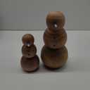 Yalikop 2 Pcs  Snowman Decorations Wood Snowman Christmas Decorations Home Tabletop Decor for Winter DIY Christmas Party Gifts