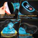 Cordless Car Buffer Polisher Kit, 6-Inch Ultimate Car Polishing Kit with 2x2.0Ah 21V Batteries & 28PCS Attachments, 8-Speed 6000RPM Cordless Buffer Polisher for Car Detailing, Waxer, Scratch Removal