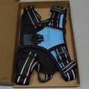 PHOEPET No Pull Dog Harness Medium Reflective Front Clip Vest with Handle,Adjustable 2 Metal Rings 3 Buckles,[Easy to Put on & Take Off](M, Blue)