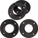 4 Pack of 2" Pipe Flange Malleable Cast Iron Pipe Flanges for DIY Home Furniture Shelving Decoration Industrial