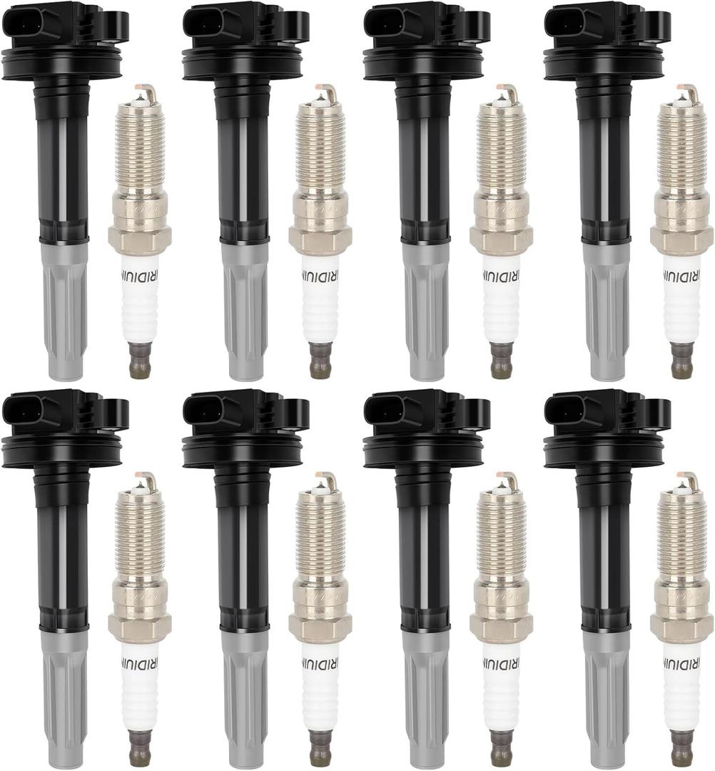 ECCPP UF622 8 ignition coils with 8 iridium Spark Plugs for ford for F-150 5.0L UF-622 UF622 DG-542