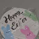 Easter Decorations Happy Easter Wreaths for Front Door Decor Cute Bunny Door Decorations Bunny Wall Decor Wooden Front Door Hanger Hanging Sign for Porch Wall Indoor Home Decor