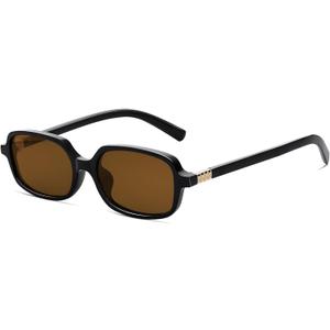 Retro Rectangle Sunglasses for Women Trendy Vintage Cool Rectangular Shades Fashion Small Square Frame