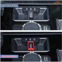 Aunginsy Car 4WD Mode Switch Push Button Trim Cover Compatible with Toyota Tundra 2022-2025 Car Center Console 4WD Four-Wheel Drive Gear Shift Panel Frame Differential Shift Protector ABS Accessories