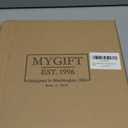 MyGift Set of 3 Artificial Plants, Faux Potted Plants Indoor, Small Fake House Plant in White Square Ceramic Pots for Shelf Decor