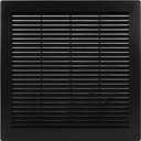 Vent Systems 10" x 10" Inch (Opening Dimensions) Plastic Black Soffit Vent Cover - Flat Square Air Vent Grille - Air Vent Deflector - HVAC 12" x 12" Inch (Overall Dimensions)