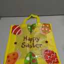 12PCS Happy Easter Egg Hunt Bags Easter Bunny Carrot Chick Egg Gift Bags with Handles, Easter Treat Bags, Easter Party Supplies , 13" ×13" × 4"