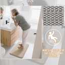Yimobra Memory Foam Bathroom Rugs Sets 2 Piece - Super Soft Absorbent Quick Dry Bath Mat Set, Machine Washable Non Slip Floor Carpet for Tub Shower & Single Sink (17x24 & 31.5x20 Inch, Beige)